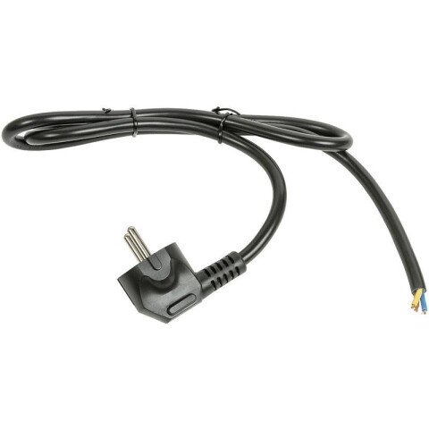 Кабель питания Schuko - без разъёма, 3м, Filum FL-PC-SH90-C2-3.0-BK