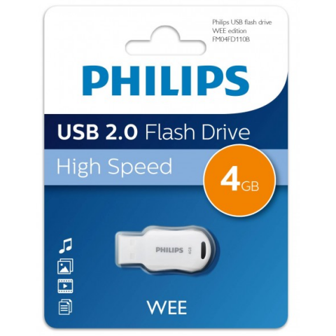 USB Flash накопитель 4Gb Philips WEE 2.0 (FM04FD110B)