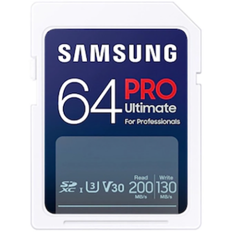 Карта памяти 64Gb SD Samsung PRO Ultimate (MB-SY64S/WW)