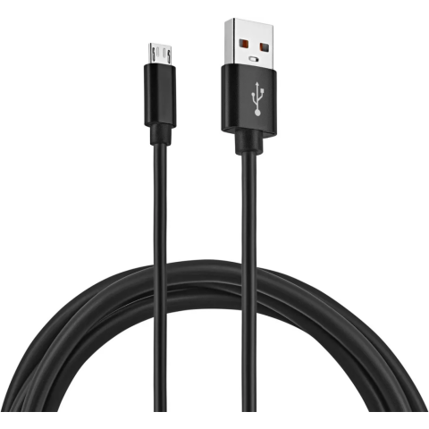 Кабель USB A (M) - microUSB B (M), 1м, KingPrice KP-MICROUSB-2.4A-1M