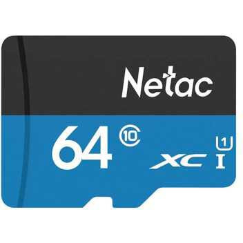 Карта памяти 64Gb MicroSD Netac P500 (NT02P500STN-064G-S)