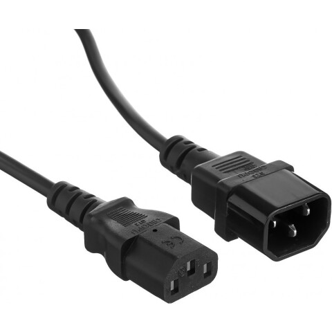Кабель питания IEC-320-C13 - IEC-320-C14, 1м, Exegate EP280621RUS