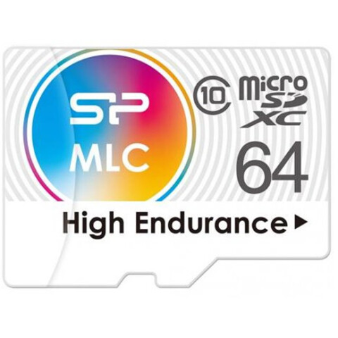 Карта памяти 64Gb MicroSD Silicon Power + SD адаптер (SP064GBSTXIU3V10SP)