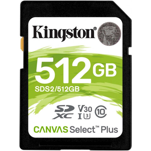 Карта памяти 512Gb SD Kingston Canvas Select Plus (SDS2/512GB)
