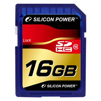Карта памяти 16Gb SD Silicon Power (SP016GBSDH010V10)