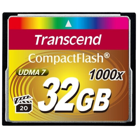 Карта памяти 32Gb Compact Flash Transcend 1000x (TS32GCF1000)