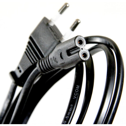 Кабель питания CEE 7/16 - IEC-320-C7, 1.8м, VCOM CE023-CU0.5-1.8M_0