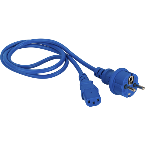 Кабель питания Schuko - IEC-320-C13, 1.8м, Lanmaster LAN-PP13/SH-1.8-BL