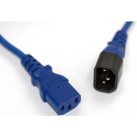 Кабель питания IEC-320-C13 - IEC-320-C14, 5м, Hyperline PWC-IEC13-IEC14-5.0-BL