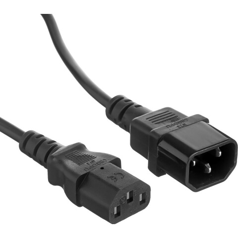 Кабель питания IEC-320-C13 - IEC-320-C14, 0.5м, Exegate EP280619RUS