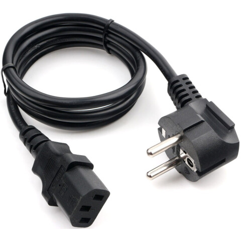 Кабель питания Schuko - IEC-320-C13, 1м, Gembird PC-186-VDE-1M