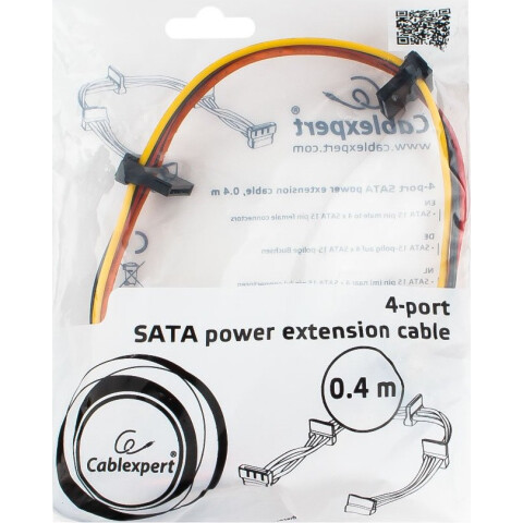 Кабель SATA Power - 4x SATA Power, 0.4м, Gembird CC-SATAMF-03_2