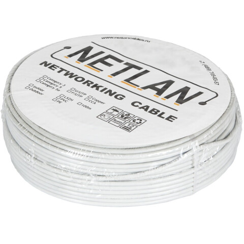 Кабель антенный/коаксиальный 100м, NETLAN EC-C2-32123A-WT-1_0