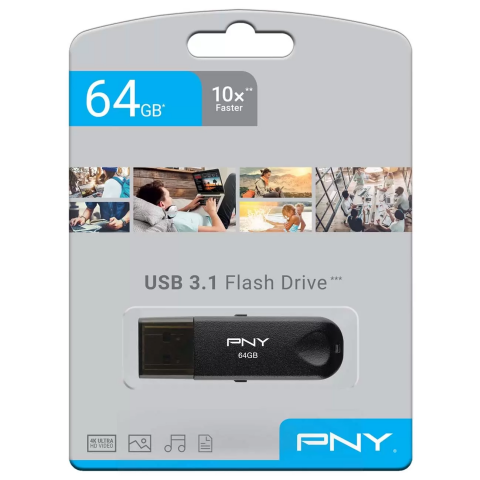 USB Flash накопитель 64Gb PNY Attache Classic USB 3.0 (FD64GATTC30KTRK-EF)_2