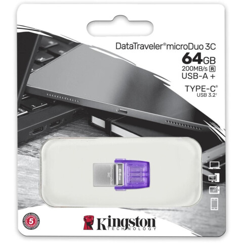 USB Flash накопитель 64Gb Kingston DataTraveler microDuo 3C G3 (DTDUO3CG3/64GB)_1