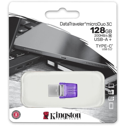 USB Flash накопитель 128Gb Kingston DataTraveler microDuo 3C G3 (DTDUO3CG3/128GB)_1