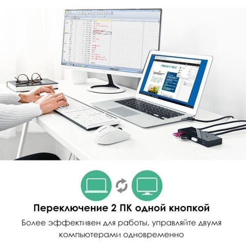 Переключатель UGREEN US216_2