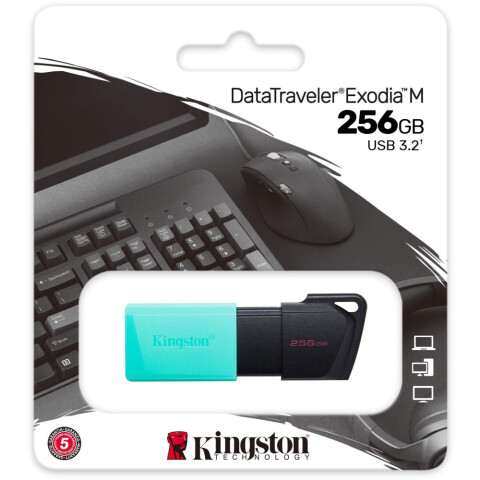 USB Flash накопитель 256Gb Kingston DataTraveler Exodia M Black/Green (DTXM/256GB)_1