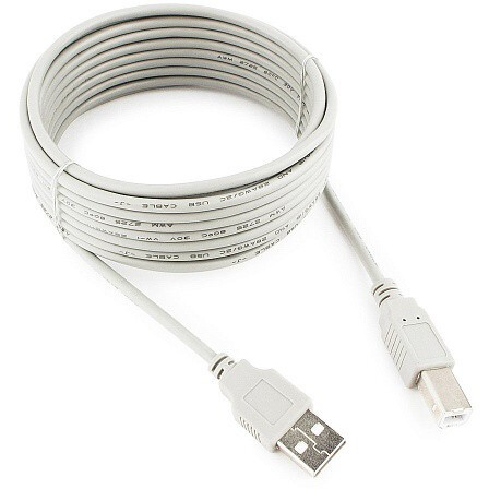 Кабель USB 2.0 A (M) - B (M), 4.5м, Gembird CC-USB2-AMBM-15