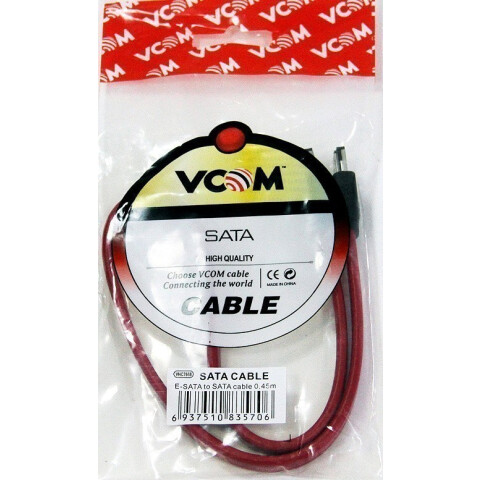 Кабель eSATA - SATA, 0.5м, VCOM VHC7668-0.5M_1