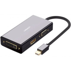Конвертер Mini DisplayPort - HDMI/VGA/DVI, UGREEN MD114 Black_1