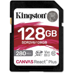 Карта памяти 128Gb SD Kingston Canvas React Plus (SDR2V6/128GB)_0