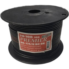 Коаксиальный кабель PREMIER RG-174/U BC BK, 100м_0