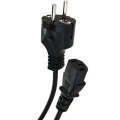 Кабель питания Schuko - IEC-320-C13, 3м, Telecom TE021-CU0.75-3M_0