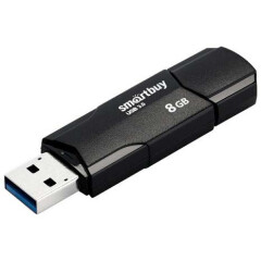 USB Flash накопитель 8Gb SmartBuy Clue Black (SB8GBCLU-K3)_0