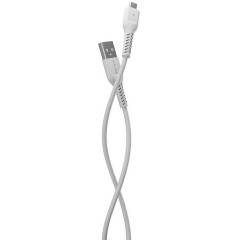 Кабель USB - microUSB, 1м, More Choice K16m White_0