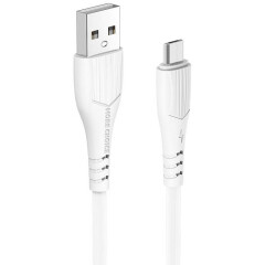 Кабель USB - microUSB, 1м, More Choice K22m White_0