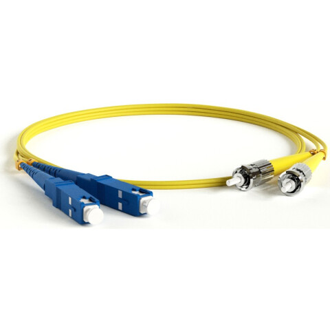 Патч-корд Hyperline FC-D2-9-SC/UR-ST/UR-H-10M-LSZH-YL, 10м