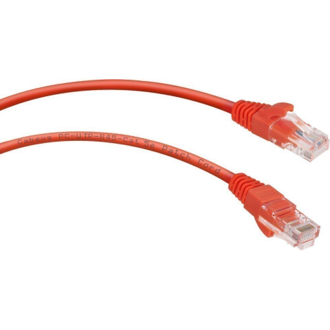 Патч-корд Cabeus PC-UTP-RJ45-Cat.5e-0.5m-RD, 0.5м