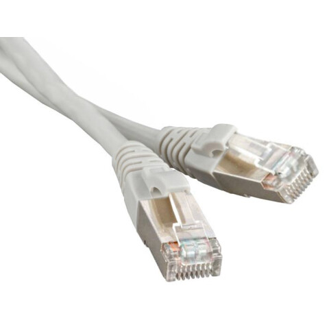 Патч-корд Hyperline PC-LPM-STP-RJ45-RJ45-C5e-0.5M-LSZH-GY, 0.5м