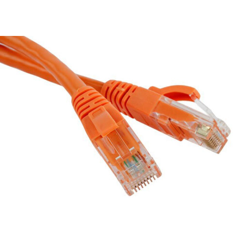 Патч-корд Hyperline PC-LPM-UTP-RJ45-RJ45-C5e-0.15M-LSZH-OR, 0.15м