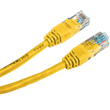 Патч-корд Hyperline PC-LPM-UTP-RJ45-RJ45-C5e-3M-LSZH-YL, 3м