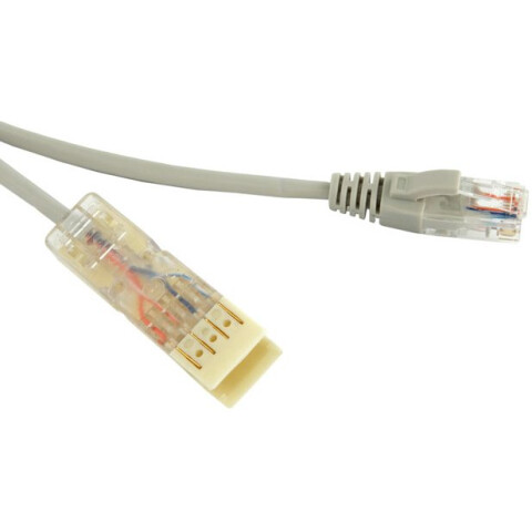 Патч-корд Hyperline PC-110-RJ45-2P-CX-2M-LSZH-GY, 2м