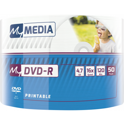 Диск DVD-R Verbatim 4.7Gb 16x Slim Case Printable (50шт) (69202)