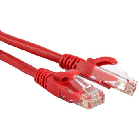 Патч-корд Hyperline PC-LPM-UTP-RJ45-RJ45-C5e-0.15M-LSZH-RD, 0.15м