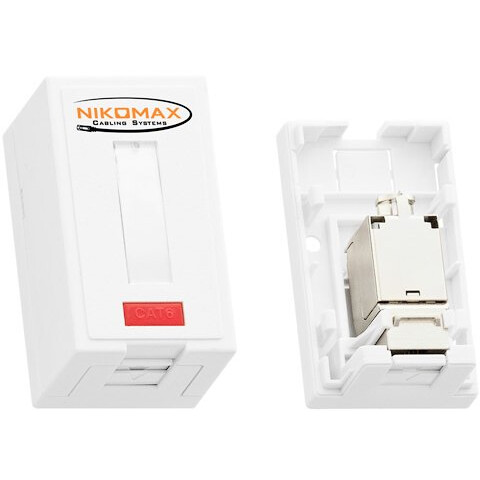 Розетка RJ-45 NIKOMAX NMC-WO1SD2-FT-ST-WT