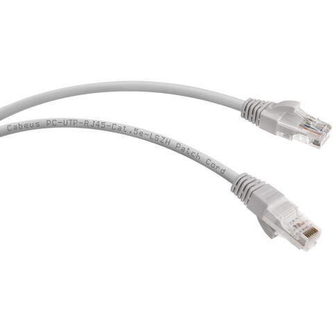 Патч-корд Cabeus PC-UTP-RJ45-Cat.5e-1.5m-LSZH, 1.5м