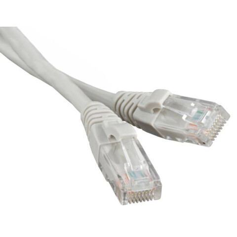 Патч-корд Hyperline PC-LPM-UTP-RJ45-RJ45-C5e-0.3M-LSZH-GY, 0.3м