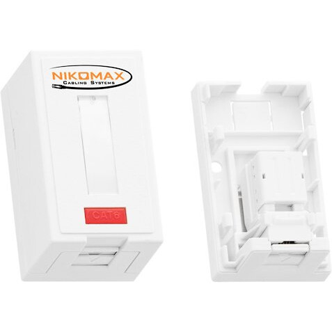 Розетка RJ-45 NIKOMAX NMC-WO1UE2-FT-ST-WT