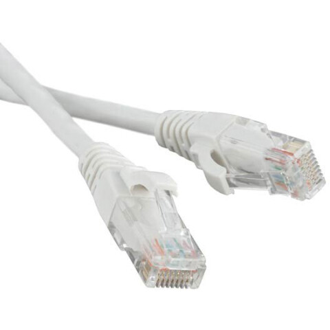 Патч-корд Hyperline PC-LPM-UTP-RJ45-RJ45-C5e-1M-LSZH-WH, 1м