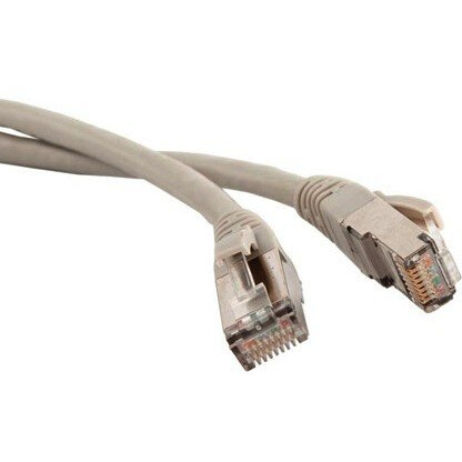 Патч-корд Hyperline PC-LPM-STP-RJ45-RJ45-C5e-5M-LSZH-GY, 5м