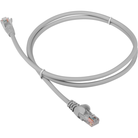 Патч-корд Lanmaster LAN-PC45/U5E-1.0-GY, 1м