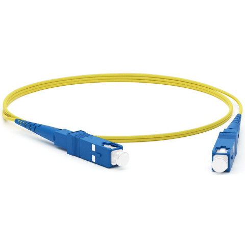 Патч-корд Hyperline FC-S2-9-SC/UR-SC/UR-H-1M-LSZH-YL, 1м