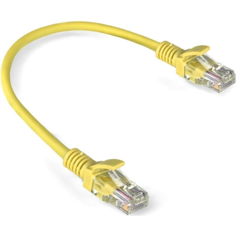 Патч-корд Exegate UTP-RJ45-RJ45-5e-0,3M-LSZH-YL