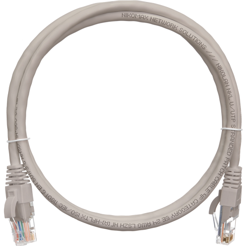 Патч-корд NIKOMAX NMC-PC4UD55B-003-GY, 0.3м