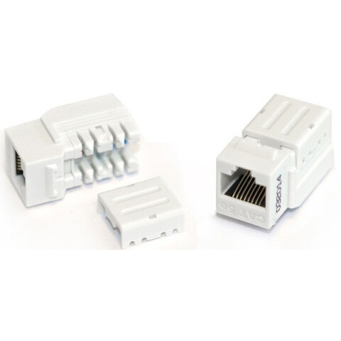 Вставка RJ-45 Hyperline KJNE-8P8C-C5e-90-WH